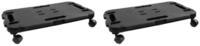 vidaXL Rollwagen Transportroller 2 Stk. Schwarz Polypropylen 200 kg, (2 St)