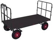 CORDES Transportwagen Cordes Handpritschenwagen mit 2 Rohrgitterw&auml;nden RAL 7016