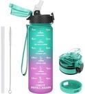 LuxusKollektion Trinkflasche Trinkflasche Kinder Auslaufsicher Strohhalm 500 ml...