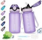 AOHAN Trinkflasche Trinkflasche 600ML auslaufsicher Klappdeckel BPA freie Sport...
