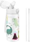 LuxusKollektion Trinkflasche Trinkflasche Kinder Edelstahl Strohhalm Wei&szlig;er