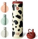 LuxusKollektion Isolierflasche Trinkflasche Isoliert 750ml Strohhalm...