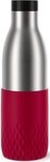 Emsa Trinkflasche Bludrop Sleeve, Edelstahl/Silikon, Quick-Press, 12h warm/24h...