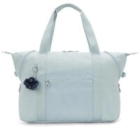 KIPLING Tragetasche ART M, Reisetasche mit Trolleyhalterung, Breezy Blue (blau)