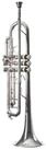 Monzani Trompete, MZTR-355 Bb Trompete Versilbert Messing Schallbecher Monel...