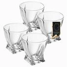 Intirilife Whiskyglas, 4-tlg., Glas, Old Fashioned Whiskey Glas