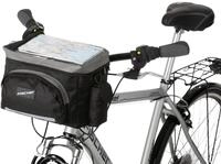 FISCHER Fahrrad Fahrradtasche Fischer Lenker-Tasche 8L Fahrrad-Tasche Schwarz,