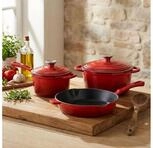 Casativo Topf-Set Topf-Set aus Pfanne, Kochtopf und Stielkasserolle,...