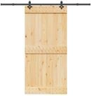 vidaXL Zimmert&uuml;r 100 x 210 cm 213,5 cm Schiebet&uuml;r NARVIK Nat&uuml;rlich und...