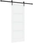 vidaXL Zimmert&uuml;r 83 x 202 cm Schiebet&uuml;r ORKDAL Wei&szlig; und Schwarz 83x202 cm...