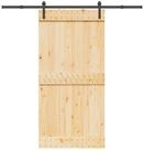 vidaXL Zimmert&uuml;r 100 x 210 cm 213,5 cm Schiebet&uuml;r NARVIK Nat&uuml;rlich und...
