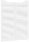 vidaXL Zimmert&uuml;r 100 x 40 cm Schwingt&uuml;ren 2er Set Wei&szlig; Massives Kiefernholz