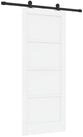 vidaXL Zimmert&uuml;r 83 x 202 cm Schiebet&uuml;r ORKDAL Wei&szlig; 83x202 cm Massives...