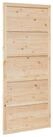 vidaXL Schiebet&uuml;r Scheunent&uuml;r 100 x 2,5 x 208 cm Massives Kiefernholz Natur...