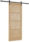 vidaXL Zimmert&uuml;r 86 x 211 cm Schiebet&uuml;r ORKDAL Nat&uuml;rlich und Schwarz 86x211...