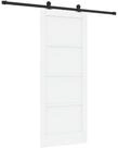 vidaXL Zimmert&uuml;r 83 x 202 cm Schiebet&uuml;r Wei&szlig; und Schwarz 83x202 cm Massives