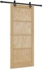 vidaXL Haust&uuml;r Schiebet&uuml;r ORKDAL 86 x 198,5 cm Massives Kiefernholz Natur...