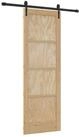 vidaXL Haust&uuml;r Schiebet&uuml;r ORKDAL 73,5 x 211 cm Massives Kiefernholz Natur...