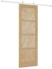 vidaXL Haust&uuml;r Schiebet&uuml;r Nat&uuml;rlich und Wei&szlig; 73,5 x 211 cm (1-St)
