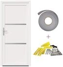 vidaXL Haust&uuml;r 98 x 208 cm Haust&uuml;r Vordert&uuml;r Wei&szlig; 98x208 cm PVC Kunststoff...