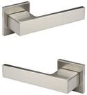 Hexim Dr&uuml;ckergarnitur T&uuml;rklinke Q06.50 nickel matt, Zimmer T&uuml;rgriff WC / Bad