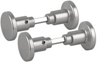 BigDean T&uuml;rknauf aus Aluminium silber T&uuml;rbeschlag Drehknopf, Knauf au&szlig;en,...
