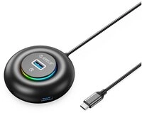 ORICO Orico YXR4-C3 RGB USB-Hub mit 4 USB-A 3.0-Anschl&uuml;ssen 1,8m USB-Adapter
