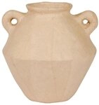 d&eacute;copatch Papierdekoration Braunes Pappmach&eacute;, Vase/Krug 13cm, wasserfest -