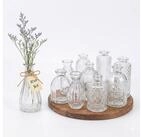 relaxdays Dekovase Deko Vasen im 10er Set (10 St), transparent