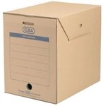 ELBA Archivcontainer system maxi - stabile Wellpappe f&uuml;r A4, natur braun