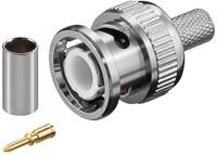 Goobay Goobay BNC-Crimpstecker - f&uuml;r RG59/U-Kabel, mit vergoldetem Pin, 1 St