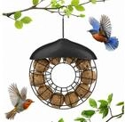 LuxusKollektion Futterhaus Vogelfutterspender Metall rund 24cm