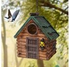 LuxusKollektion Vogelhaus Vogelhaus Harz Wetterfest Braun Nistkasten