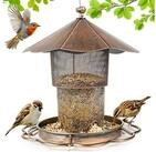 LuxusKollektion Futterspender Vogelfutterstation H&auml;ngend Klappbar Kupferbronze