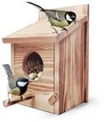 LuxusKollektion Vogelhaus Vogelhaus Holz Nistkasten Dunkel mit Stange
