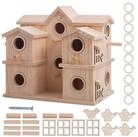 LuxusKollektion Vogelhaus Vogelhaus 10 Nistf&auml;cher Kiefer natur