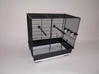 Ollesch Vogelk&auml;fig Vogelk&auml;fig Vogelheim Vogelbauer schwarz grau