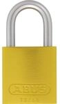 ABUS Vorh&auml;ngeschloss 72LL/40 gelb, mit Schl&uuml;ssel