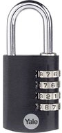 Yale Vorh&auml;ngeschloss Alu Zahlenschloss 38 mm YE3CB/38/131/1/BK