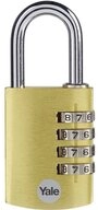 Yale Vorh&auml;ngeschloss Alu Zahlenschloss 38 mm YE3CB/38/131/1/GO