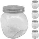 relaxdays Vorratsglas Bonbonglas 5er Set 650 ml, Glas, (5er Set, 5-tlg)