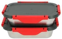 HeatsBox Lunchbox Inner Dish 2er Set f&uuml;r Heatsbox, Edelstahl, (2), 925 ml...