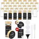 LuxusKollektion Gew&uuml;rzbeh&auml;lter Gew&uuml;rzgl&auml;ser eckig Set 36er 120ml...