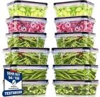 LuxusKollektion Frischhaltedose Frischhaltedosen 12er 6x1l 6x1,5l BPA 12 Gro&szlig;e