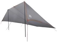vidaXL Kuppelzelt 518 x 580 x 215 cm Fahrzeugmarkise mit Dach Grau und Orange