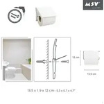 MSV Toilettenpapierhalter MSV Bad Serie "Rot" Toilettenpapierhalter WC Rollenhalter
