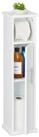 relaxdays Toilettenpapierhalter Wei&szlig;er Toilettenpapierhalter stehend (1-St)