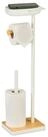 relaxdays Toiletten-Ersatzrollenhalter Toilettenpapierhalter mit Fach (1-St),...