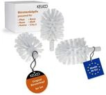 Keuco WC-Reinigungsb&uuml;rste Ersatzb&uuml;rstenkopf 3er Set, (3er Set,