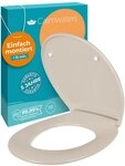 Calmwaters WC-Sitz Original, Premium, Made in EU, Absenkautomatik, bis 250 kg,